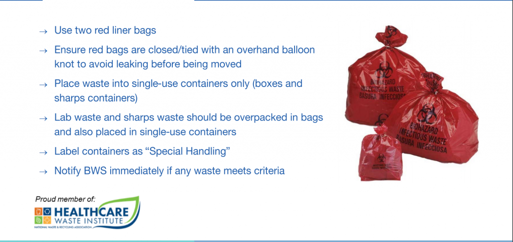 healthcare waste precautions